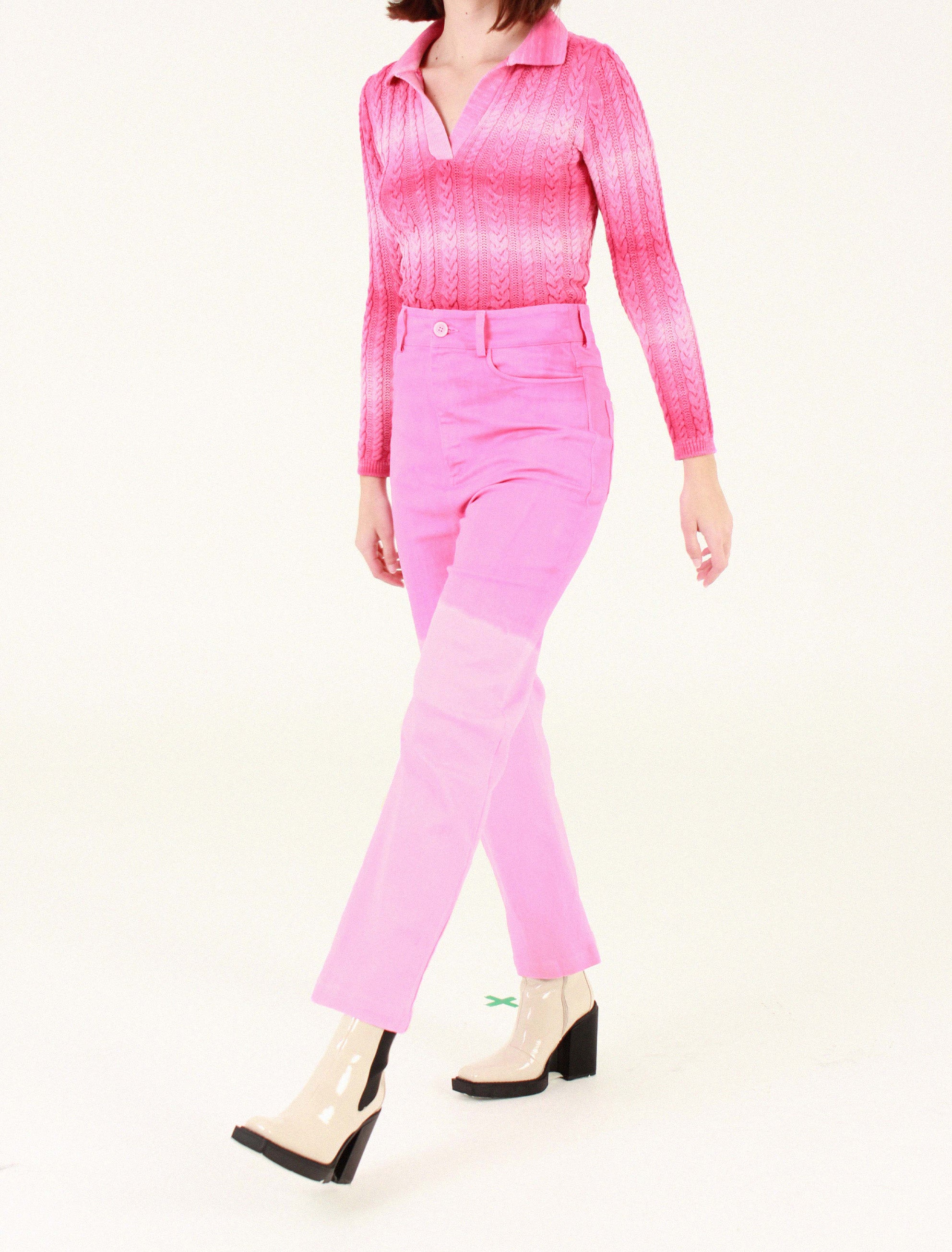 DANIELA pants dip dye pink – STUDIO FANTASTIQUE - sustainable clothing